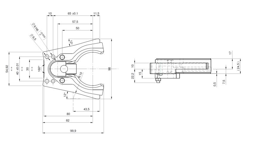 TOOL FINGER HSK 63A